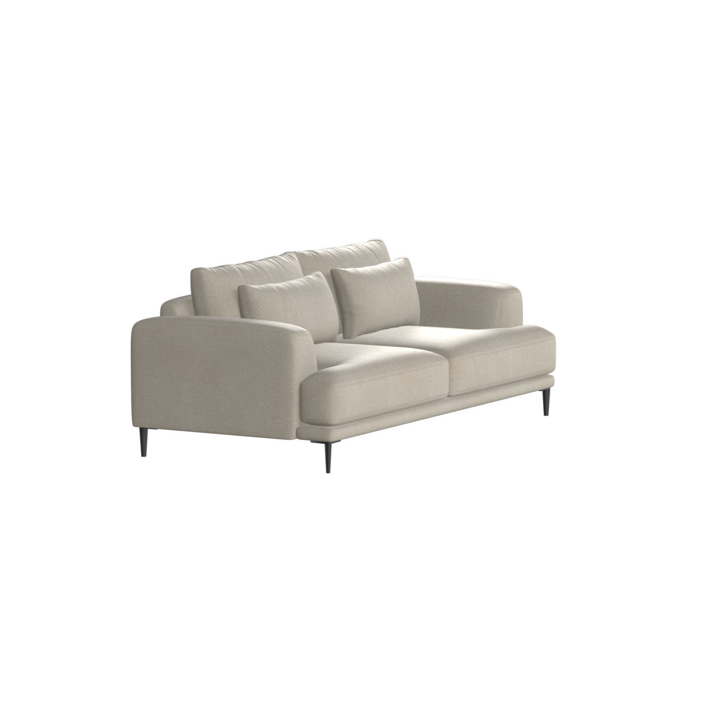 Valen 2 Seater Sofa — Deep Seating with Oversized Cushions