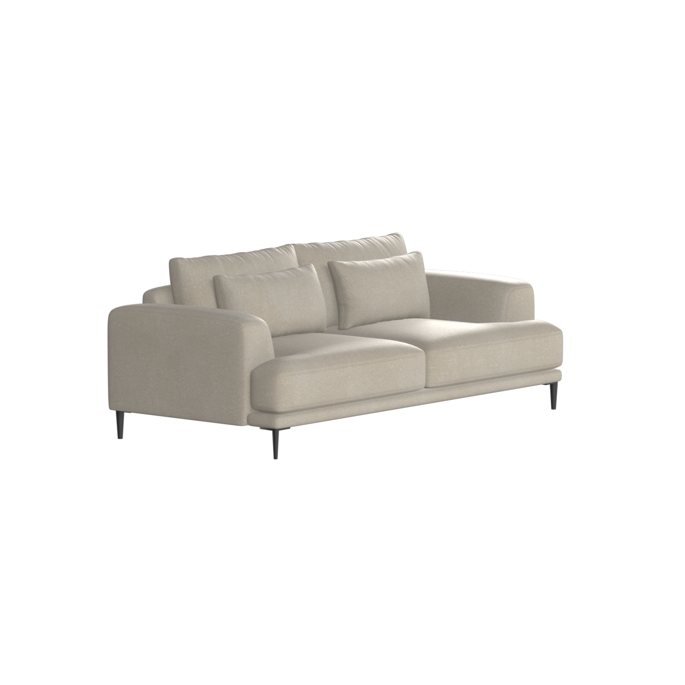 Valen 2 Seater Sofa — Deep Seating with Oversized Cushions