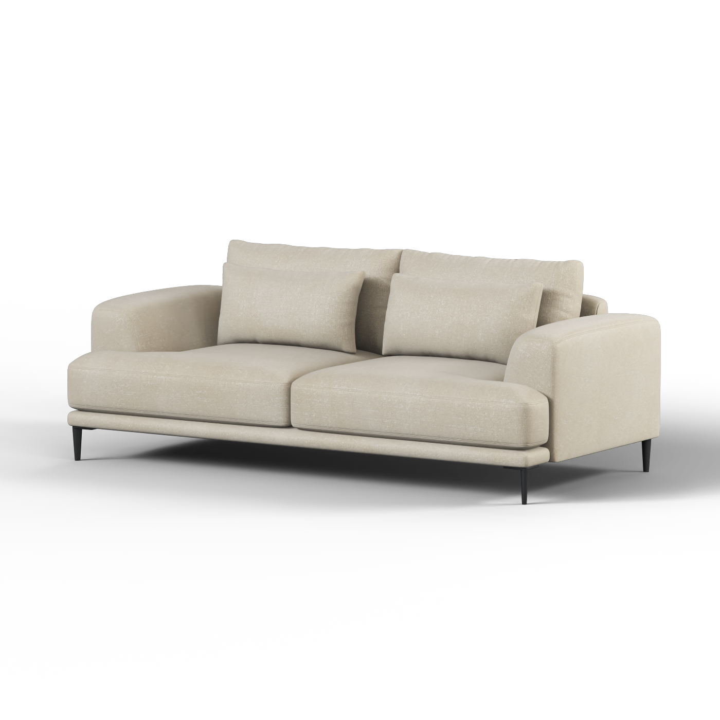 Valen 2 Seater Sofa — Deep Seating with Oversized Cushions