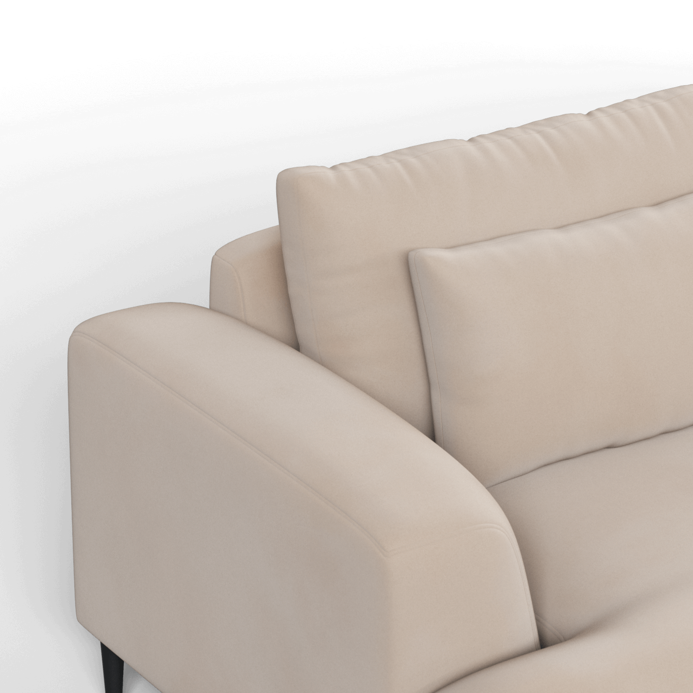 Canapé 2 places Valen — Assise profonde avec coussins surdimensionnés