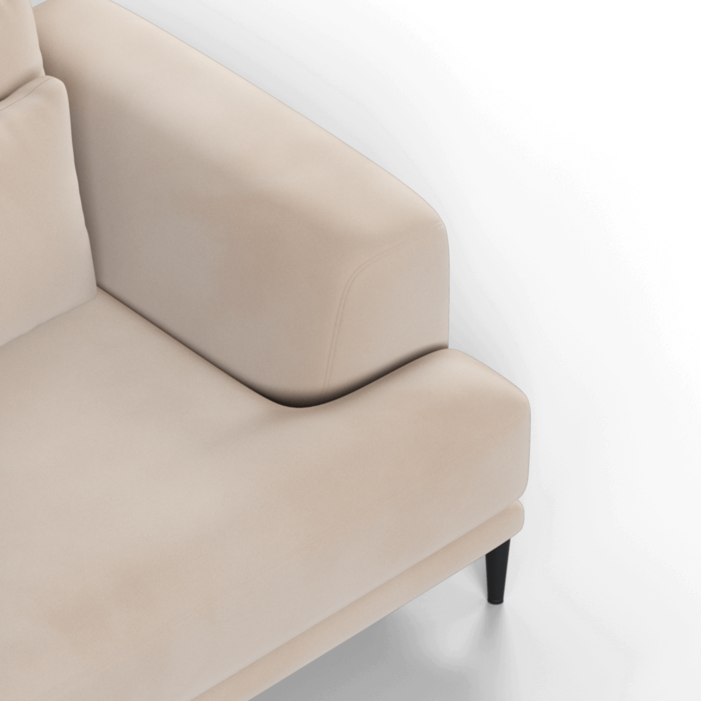 Canapé 2 places Valen — Assise profonde avec coussins surdimensionnés