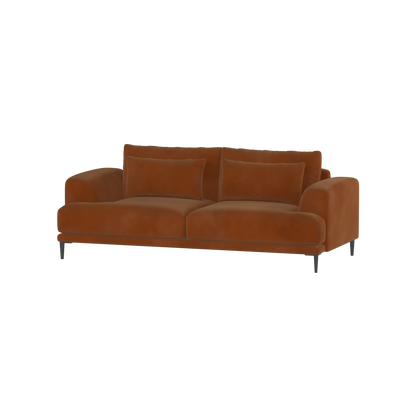 Valen 2 Seater Sofa — Deep Seating with Oversized Cushions