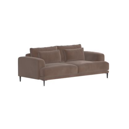 Canapé 2 places Valen — Assise profonde avec coussins surdimensionnés