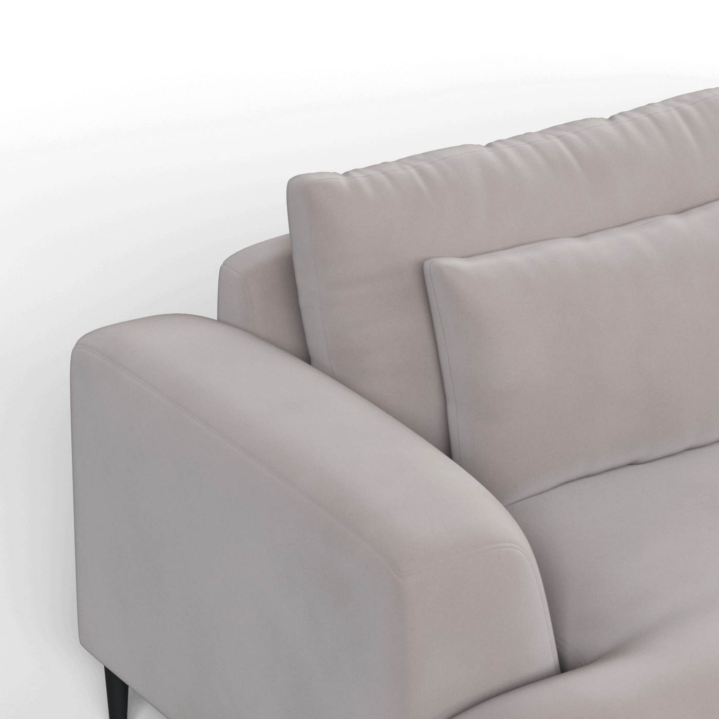 Canapé 2 places Valen — Assise profonde avec coussins surdimensionnés