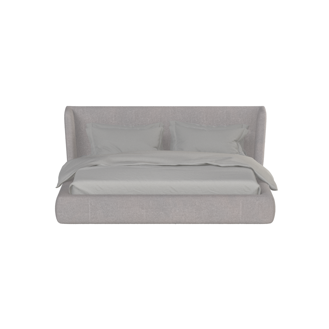 Valentina bed in Boucle Baloo Fabric