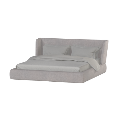 Valentina bed in Boucle Baloo Fabric