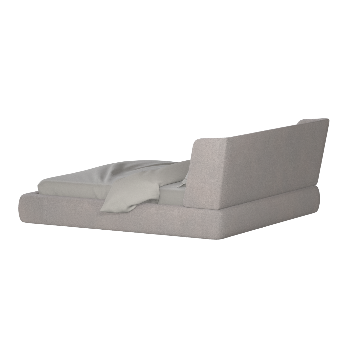 Valentina bed in Boucle Baloo Fabric
