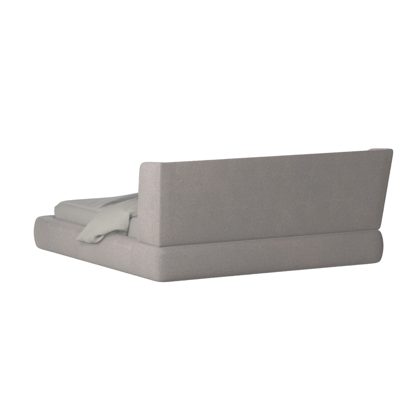 Valentina bed in Boucle Baloo Fabric
