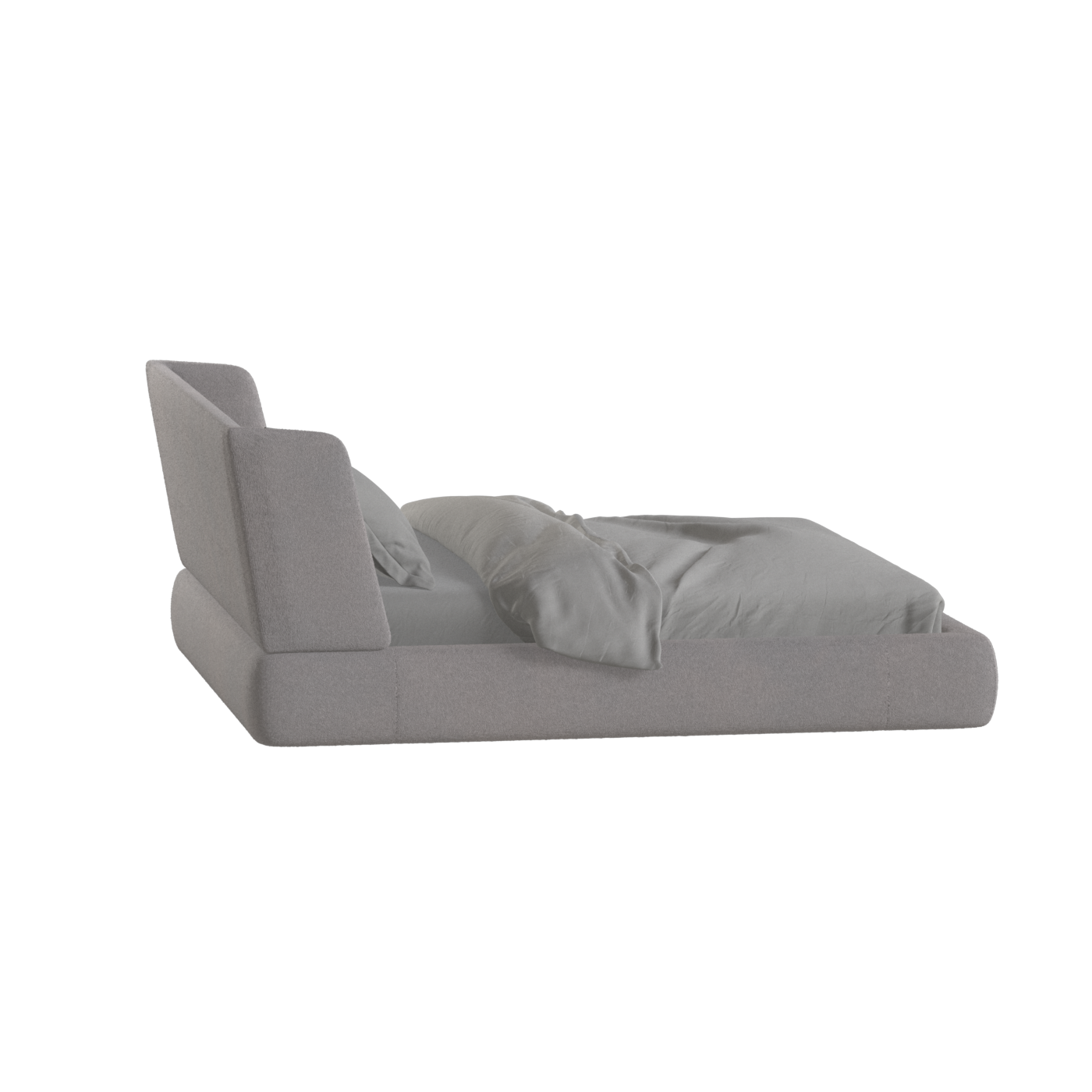Valentina bed in Boucle Baloo Fabric