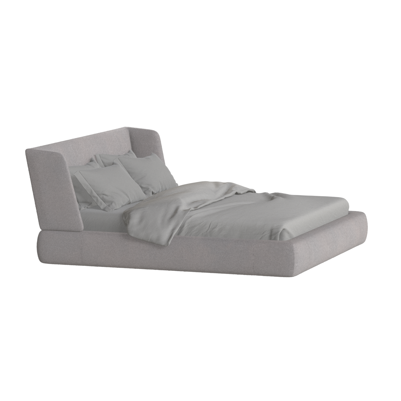 Valentina bed in Boucle Baloo Fabric