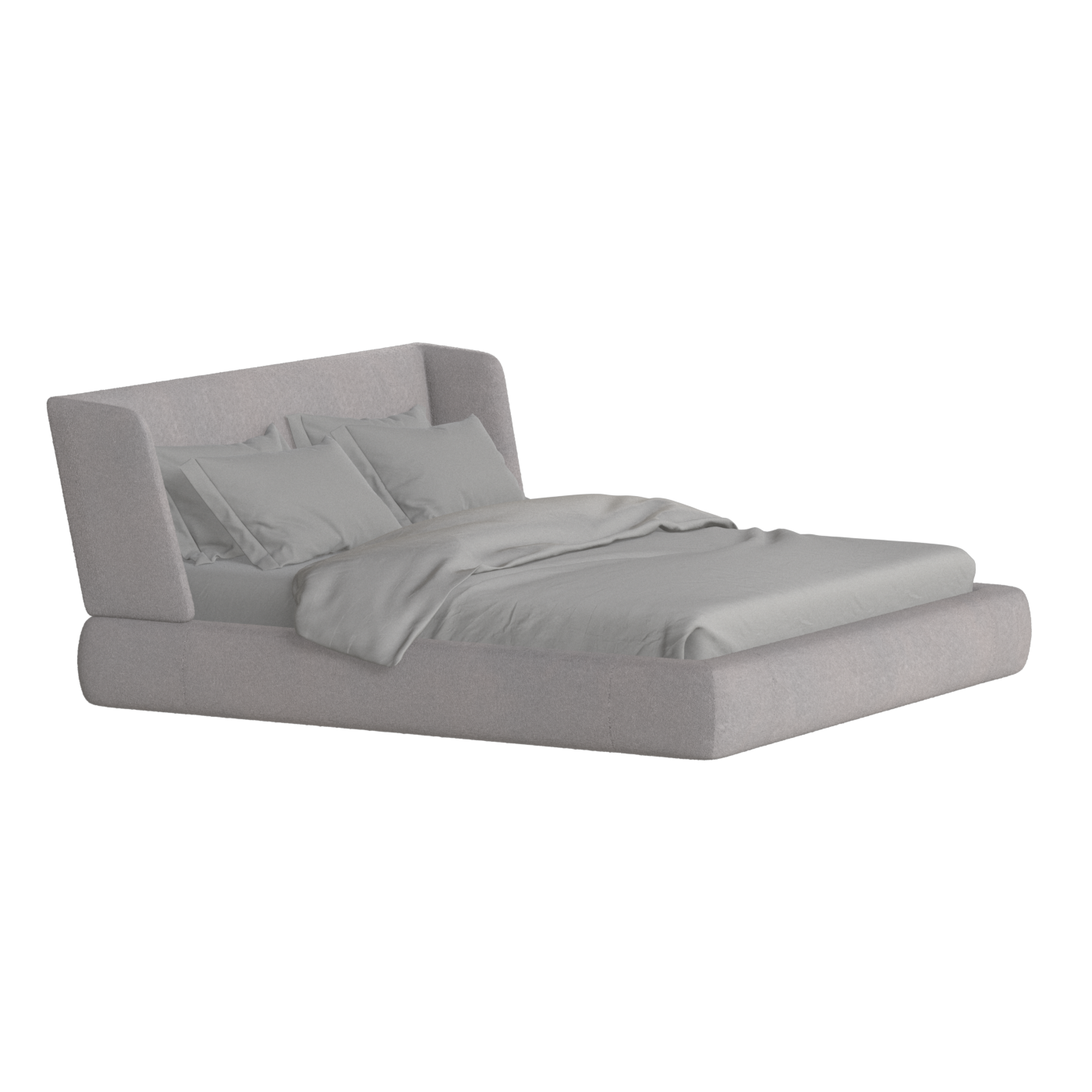 Valentina bed in Boucle Baloo Fabric