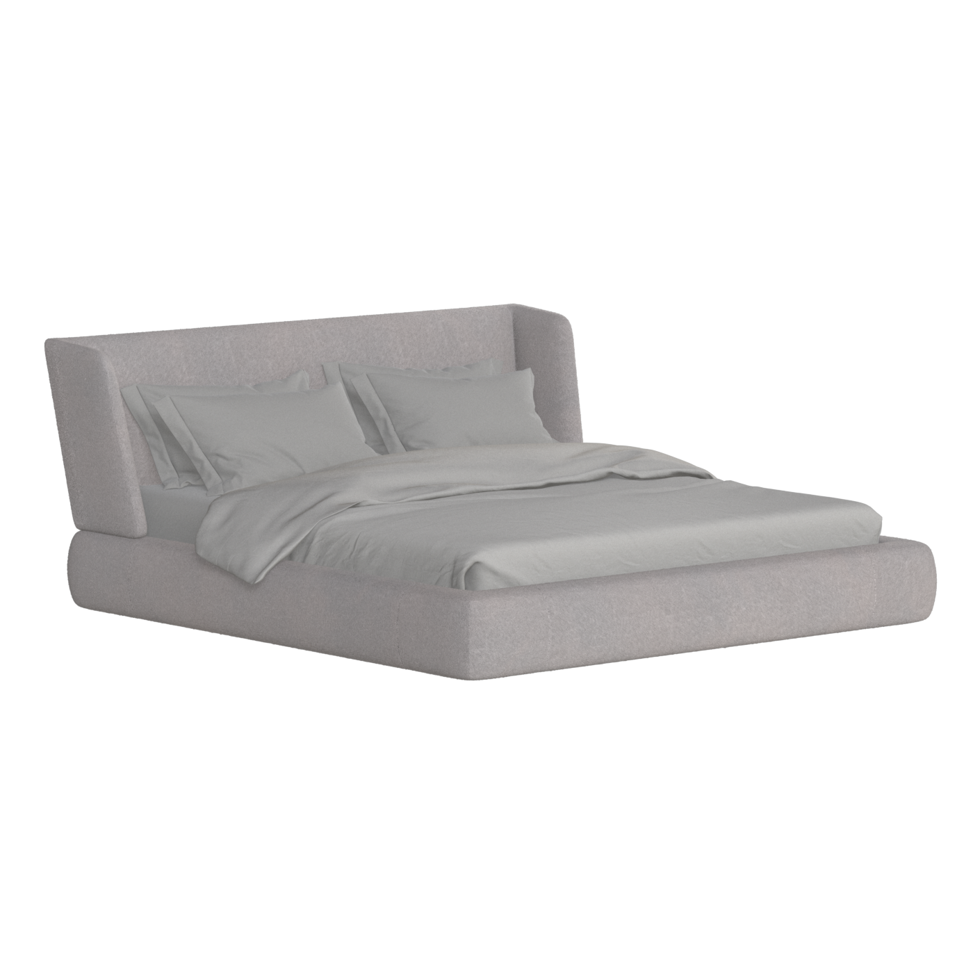 Valentina bed in Boucle Baloo Fabric