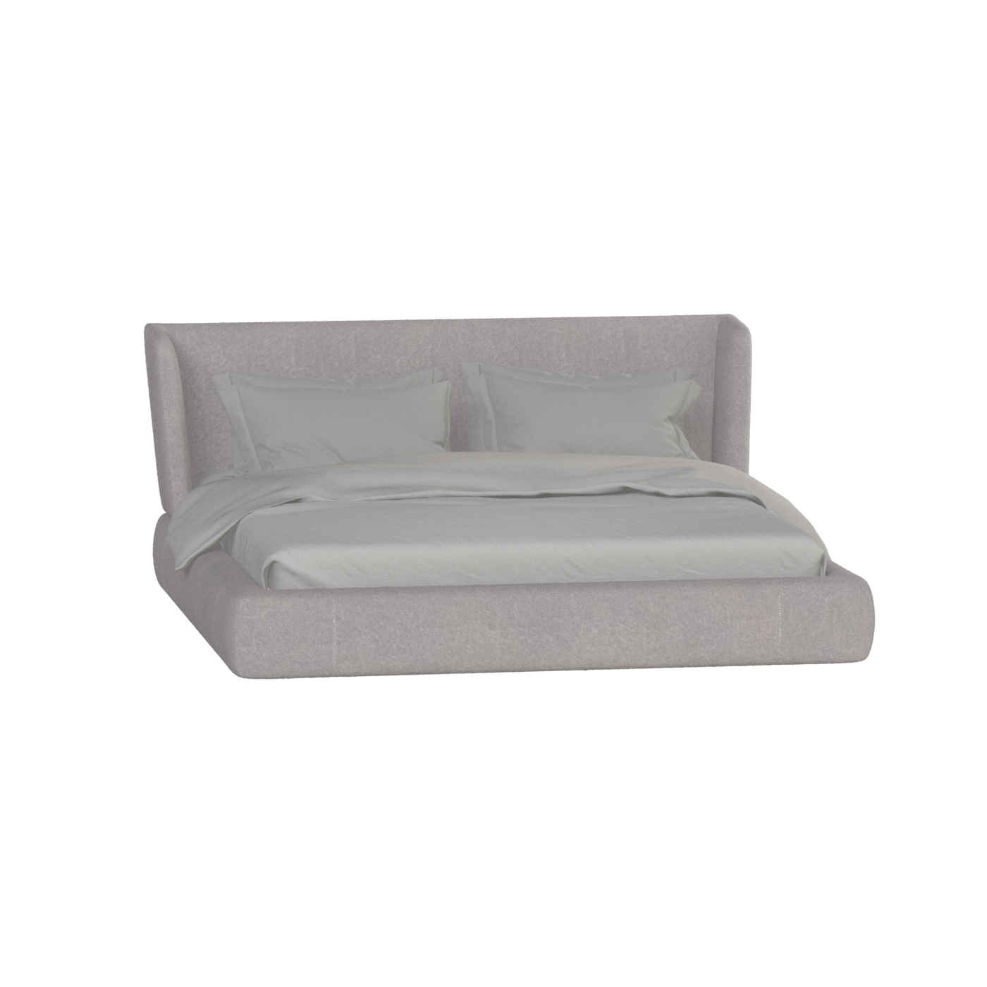 Valentina bed in Boucle Baloo Fabric