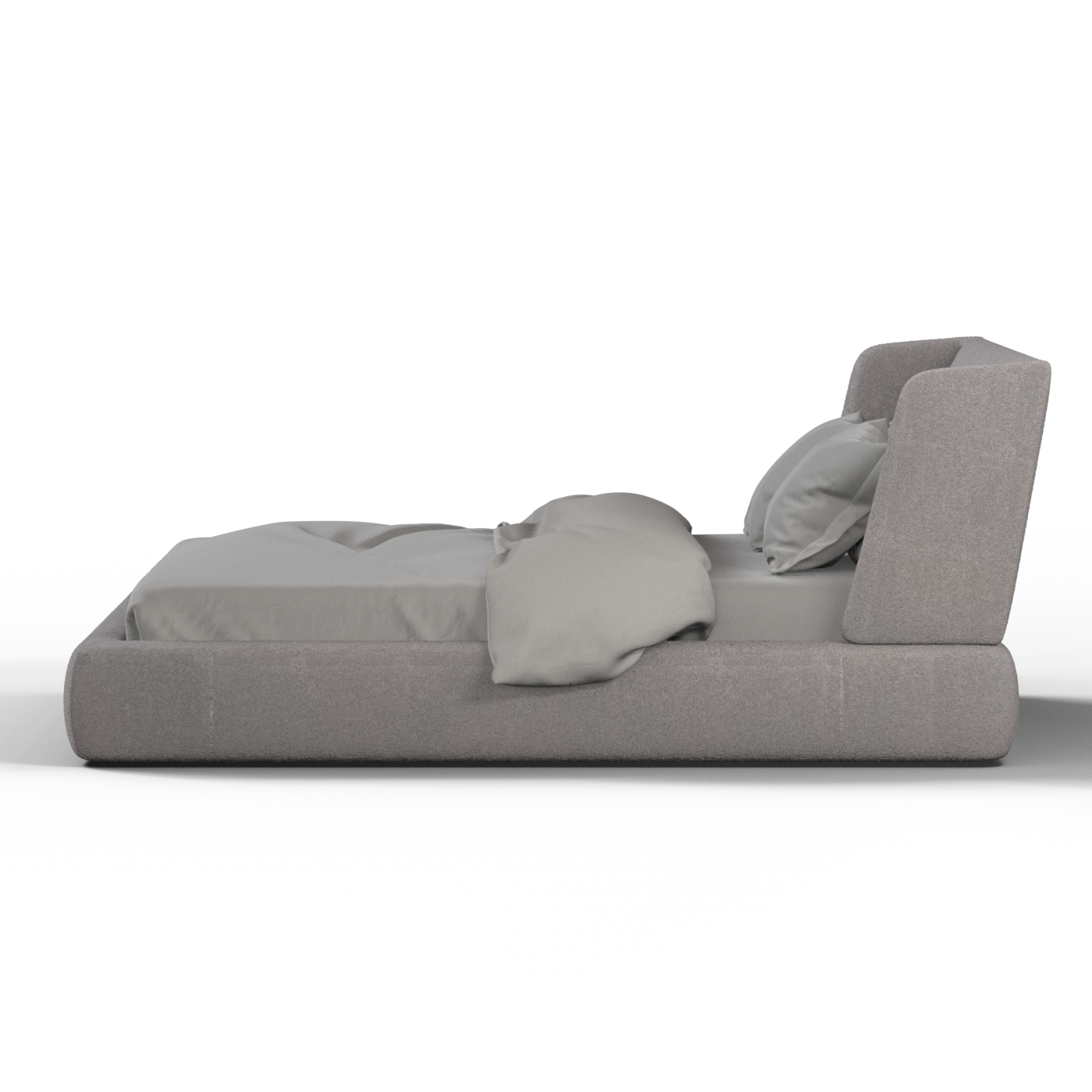 Valentina bed in Boucle Baloo Fabric