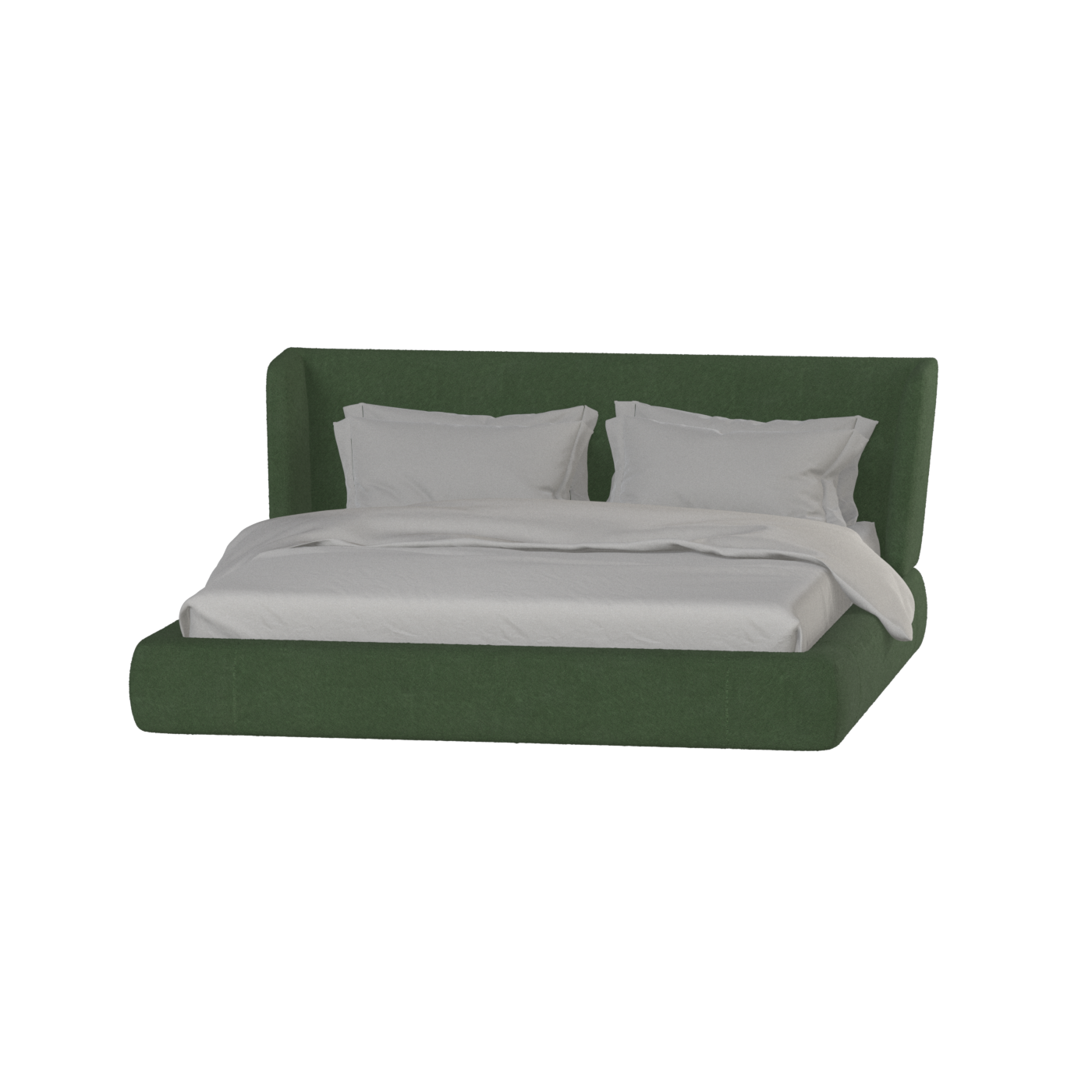 Valentina bed in Boucle Baloo Fabric