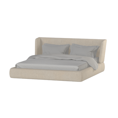 Valentina bed in Boucle Baloo Fabric