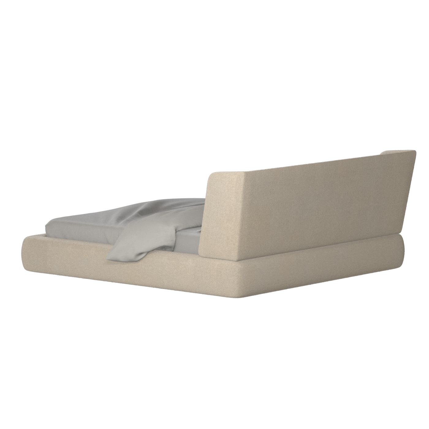 Valentina bed in Boucle Baloo Fabric