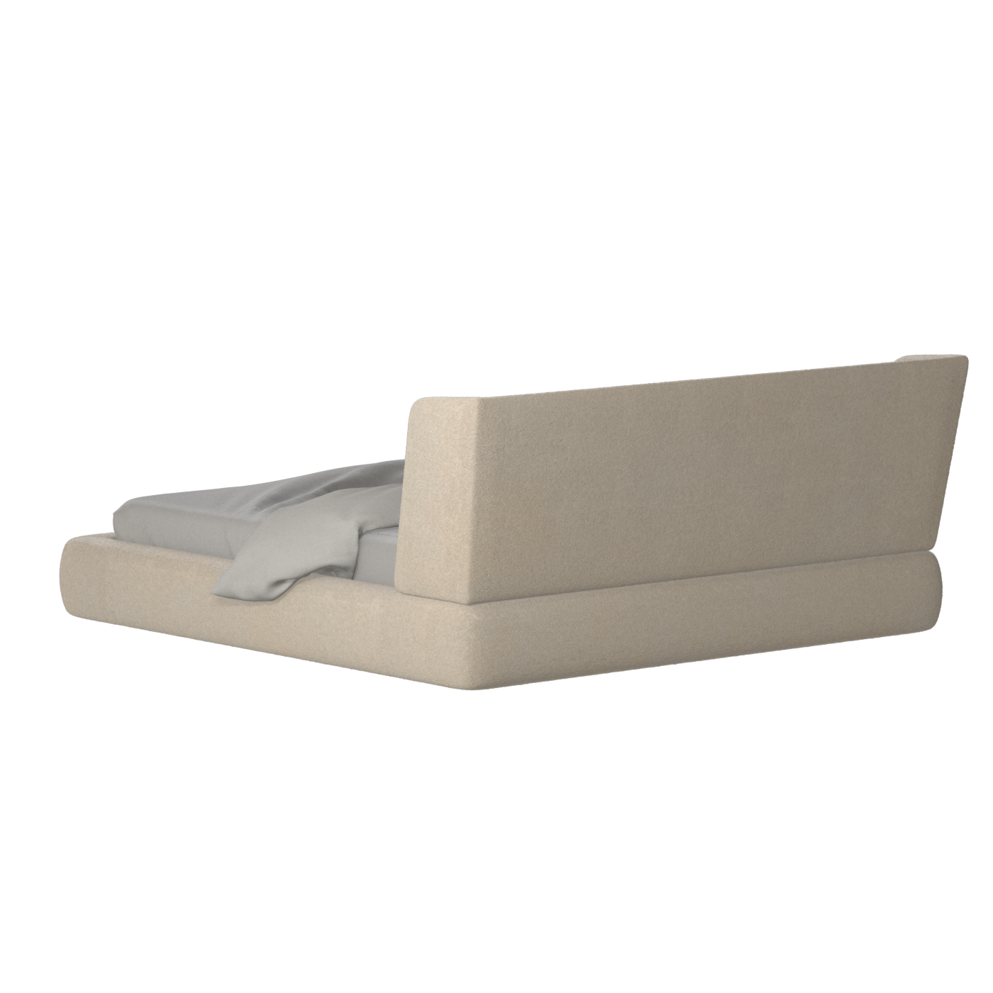 Valentina bed in Boucle Baloo Fabric