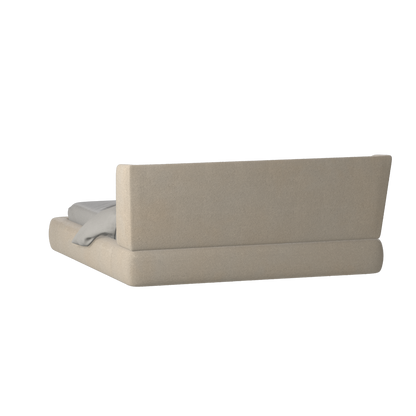 Valentina bed in Boucle Baloo Fabric