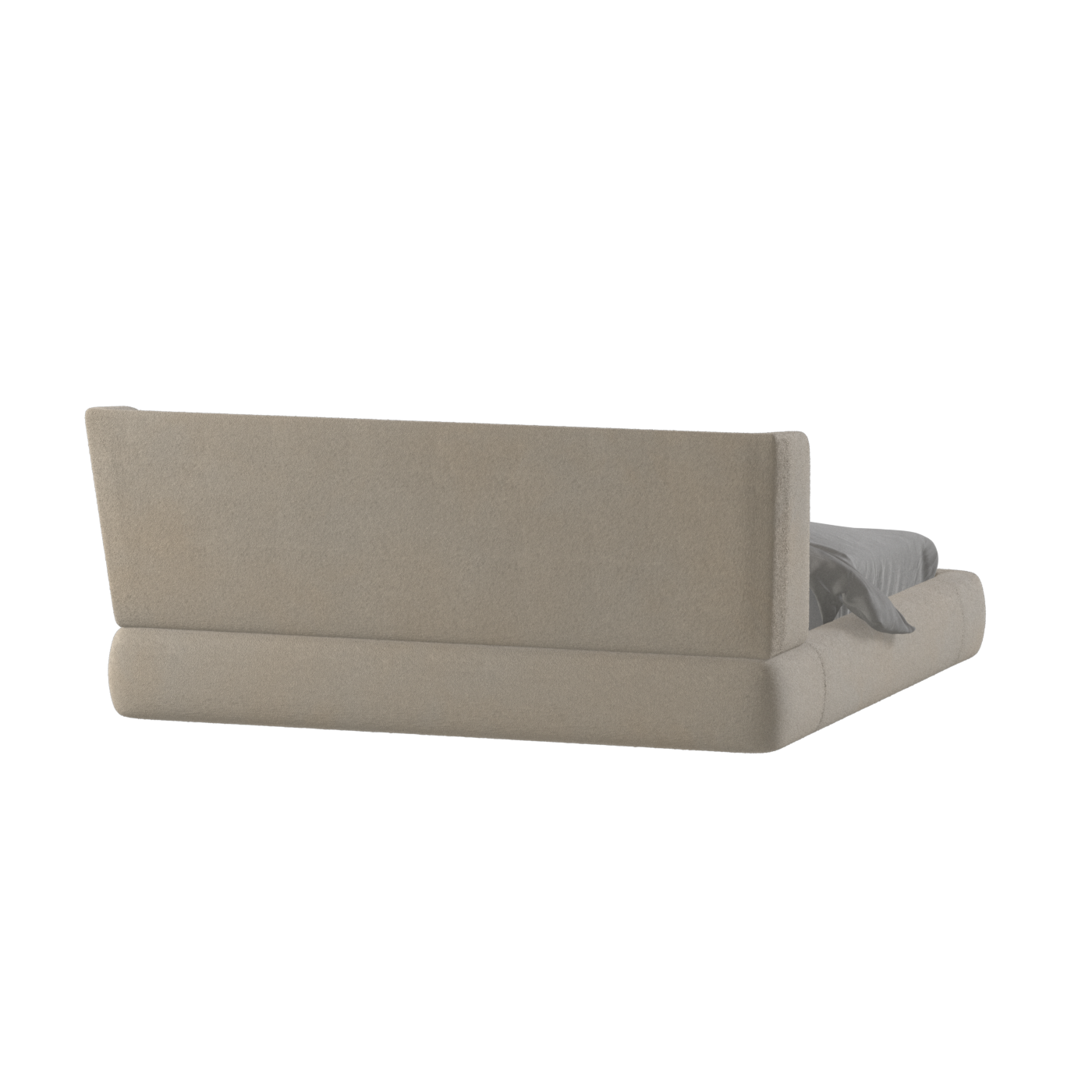 Valentina bed in Boucle Baloo Fabric