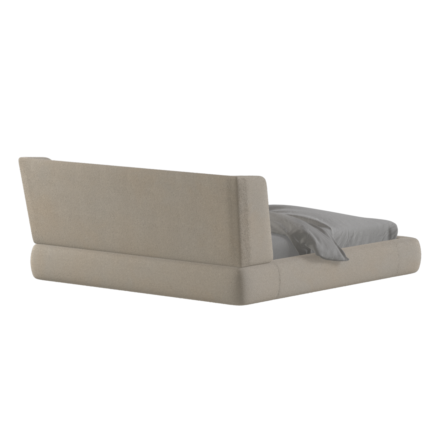 Valentina bed in Boucle Baloo Fabric