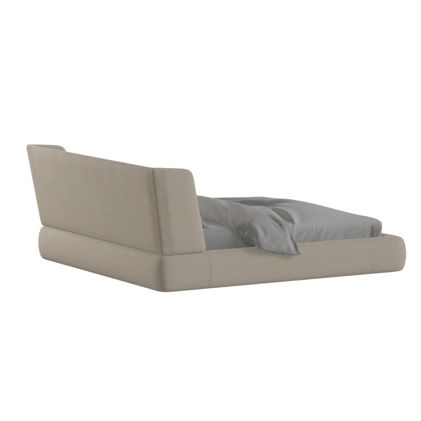 Valentina bed in Boucle Baloo Fabric