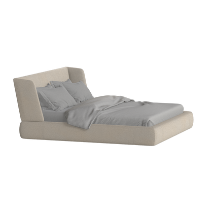 Valentina bed in Boucle Baloo Fabric