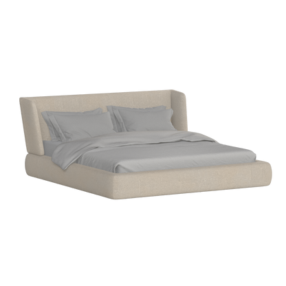 Valentina bed in Boucle Baloo Fabric
