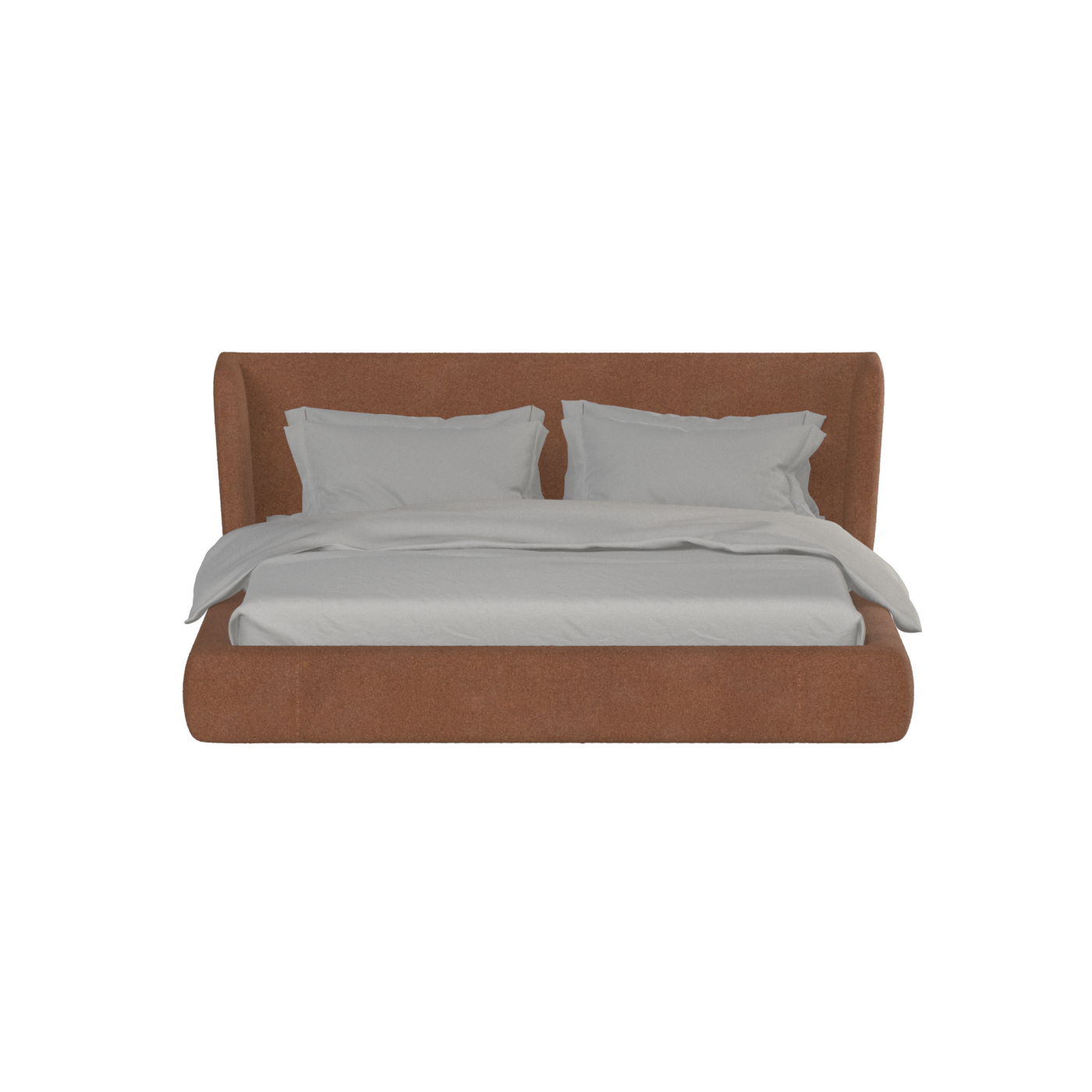 Valentina bed in Boucle Baloo Fabric