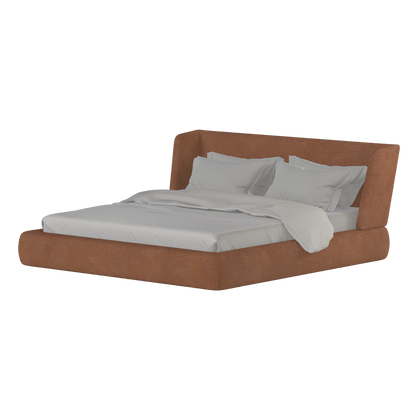 Valentina bed in Boucle Baloo Fabric