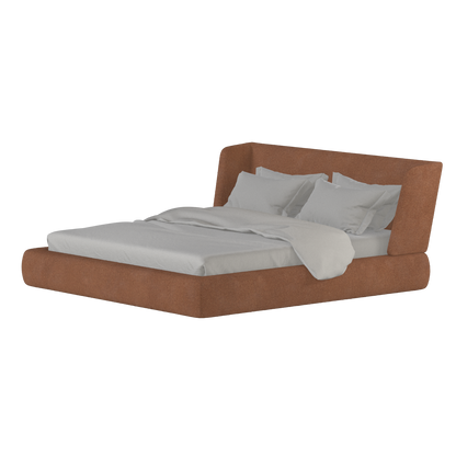 Valentina bed in Boucle Baloo Fabric