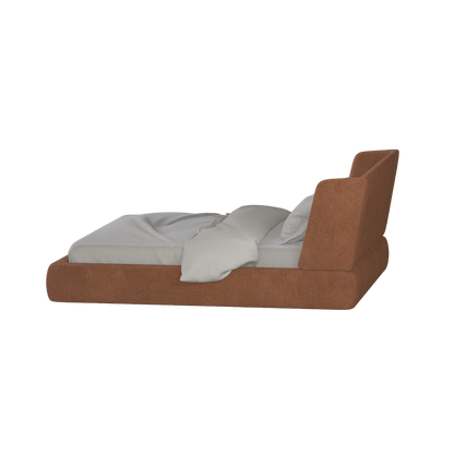 Valentina bed in Boucle Baloo Fabric