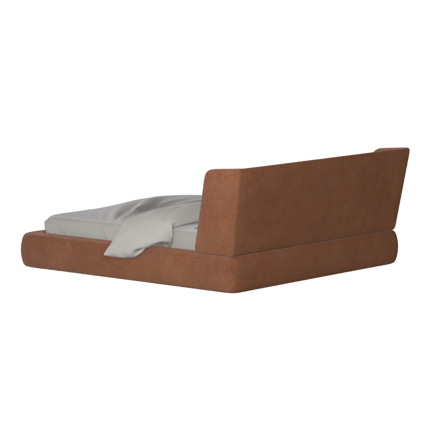Valentina bed in Boucle Baloo Fabric