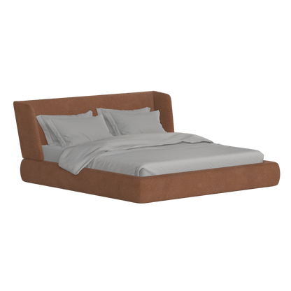 Valentina bed in Boucle Baloo Fabric