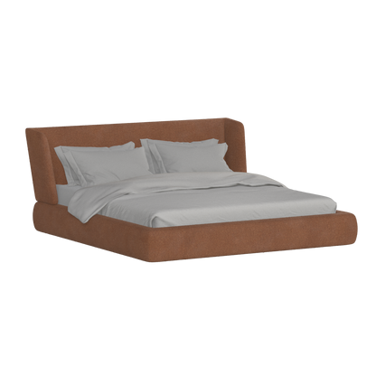Valentina bed in Boucle Baloo Fabric