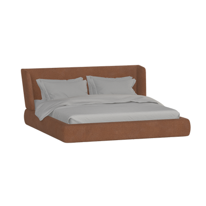 Valentina bed in Boucle Baloo Fabric