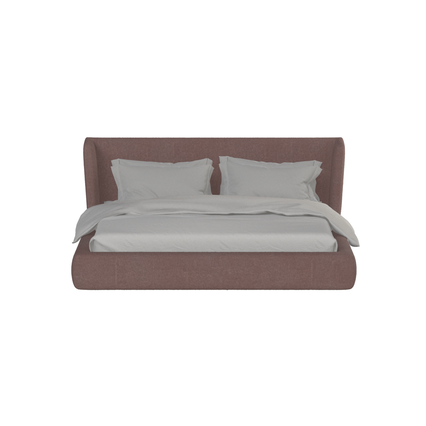 Valentina bed in Boucle Baloo Fabric