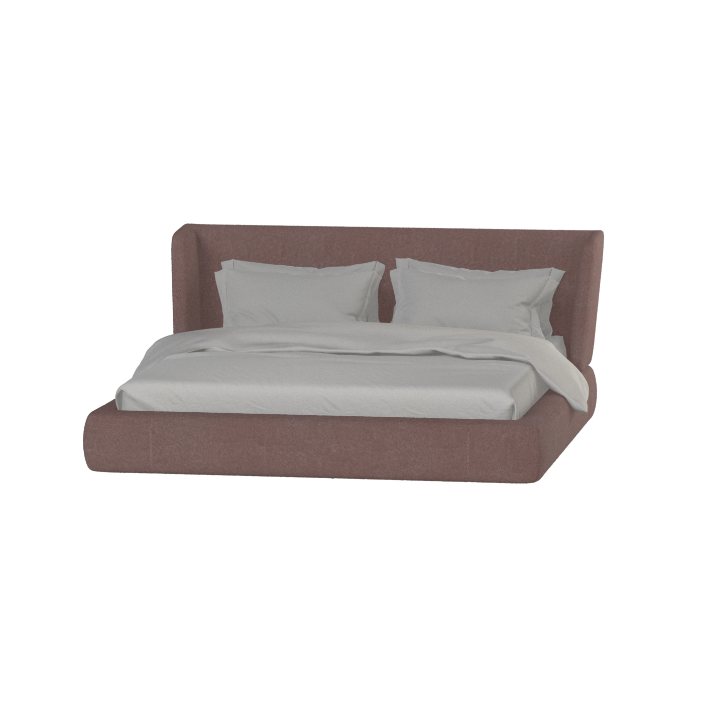Valentina bed in Boucle Baloo Fabric