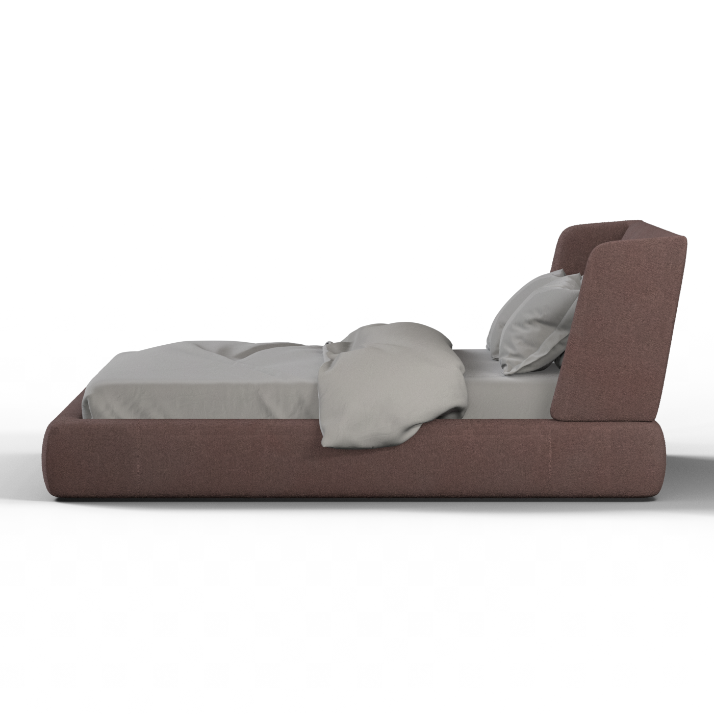 Valentina bed in Boucle Baloo Fabric