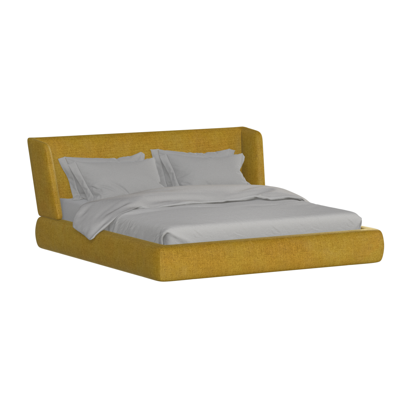 Valentina bed in Boucle Hevia Fabric