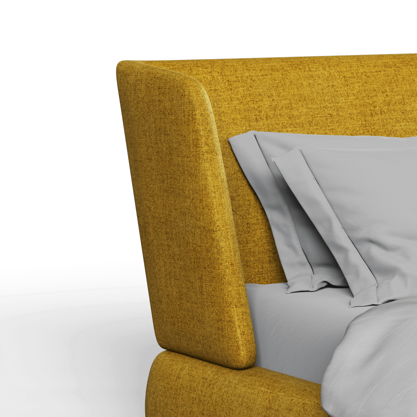 Valentina bed in Boucle Hevia Fabric
