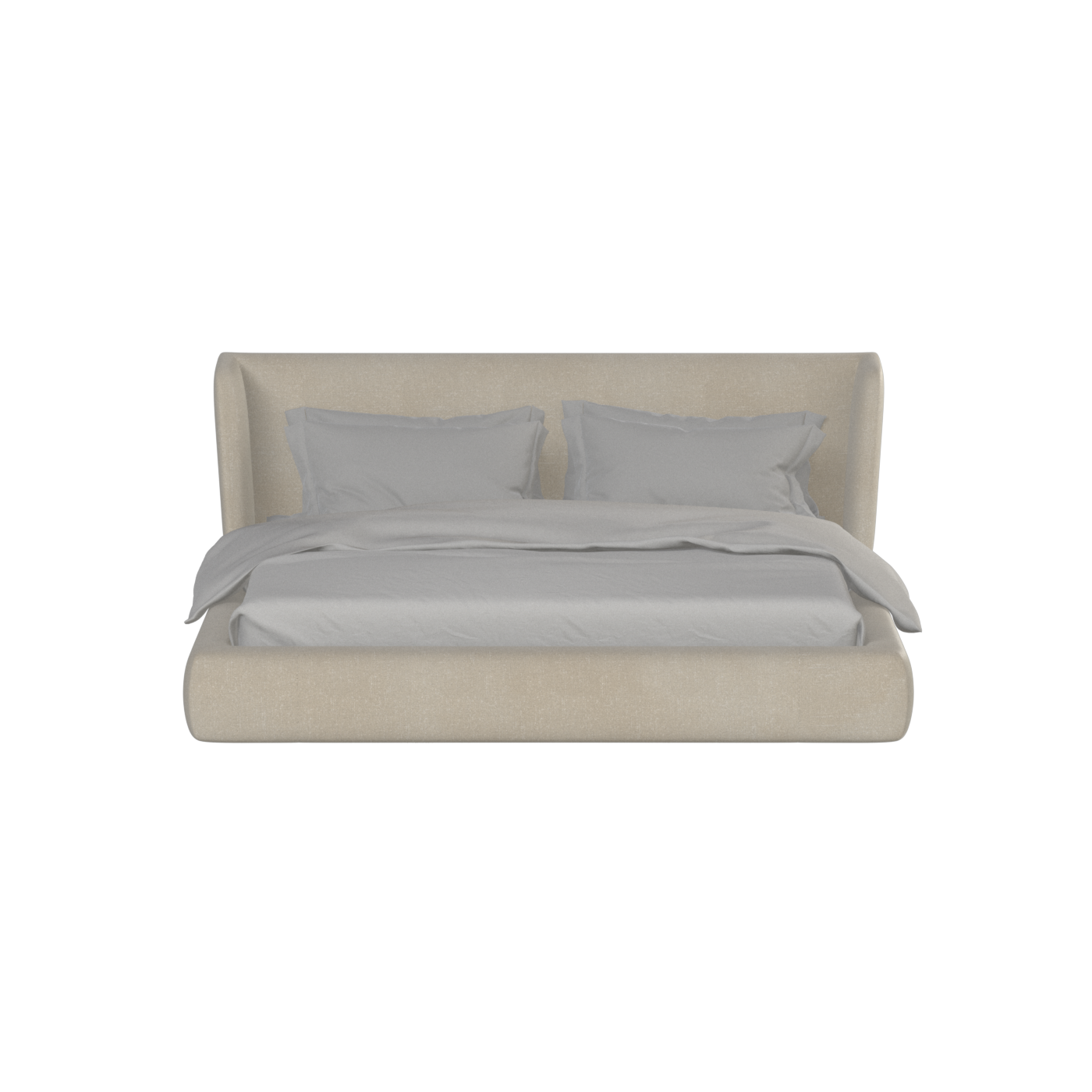 Valentina bed in Boucle Hevia Fabric