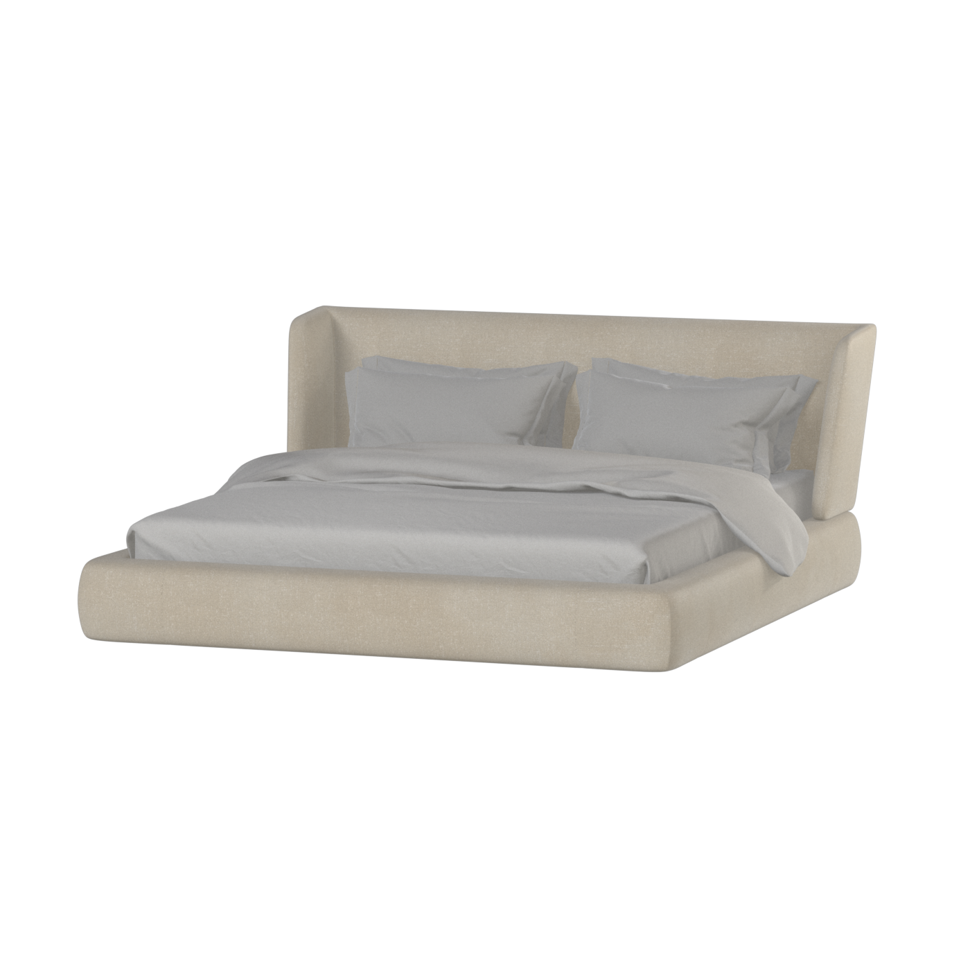 Valentina bed in Boucle Hevia Fabric