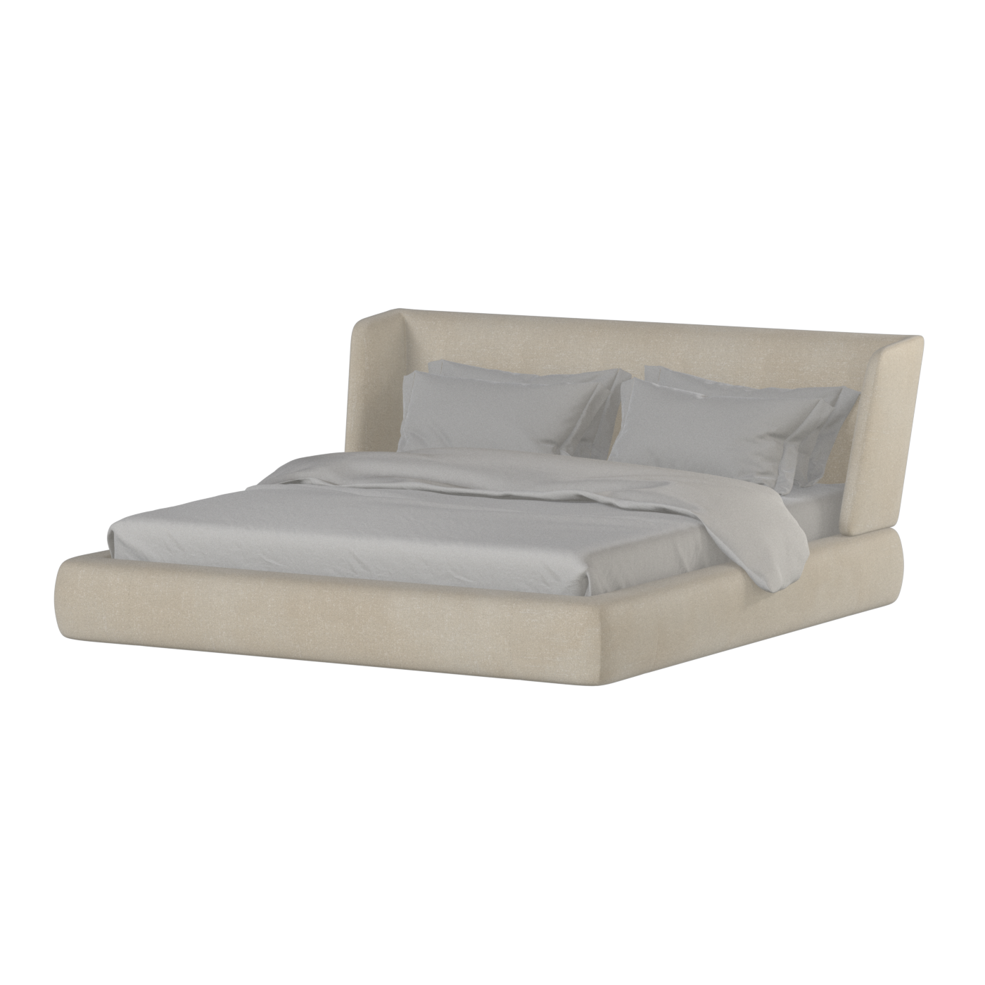 Valentina bed in Boucle Hevia Fabric