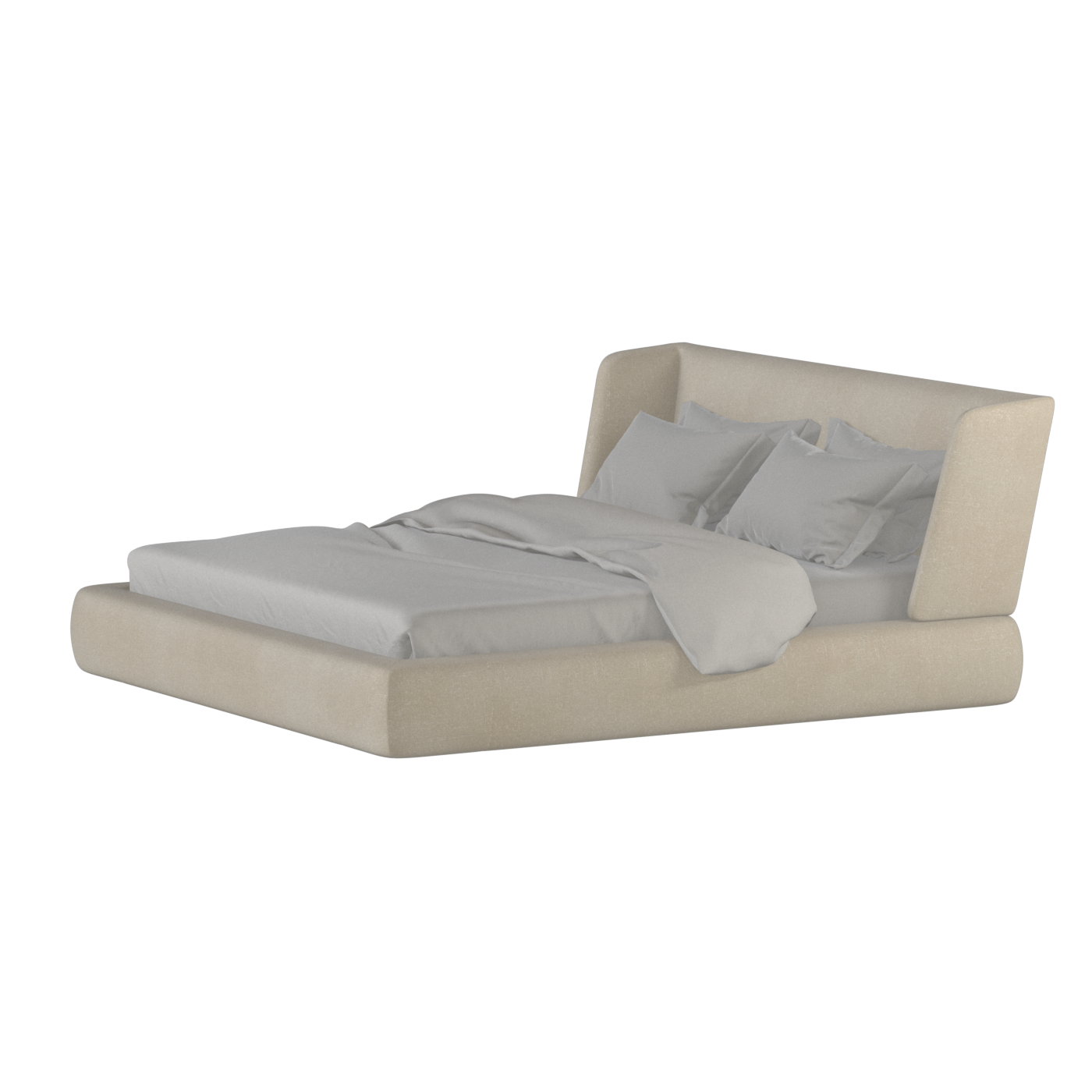 Valentina bed in Boucle Hevia Fabric