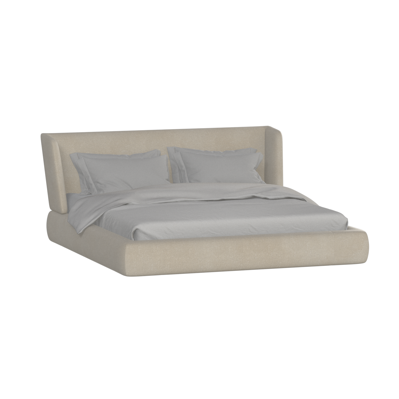 Valentina bed in Boucle Hevia Fabric