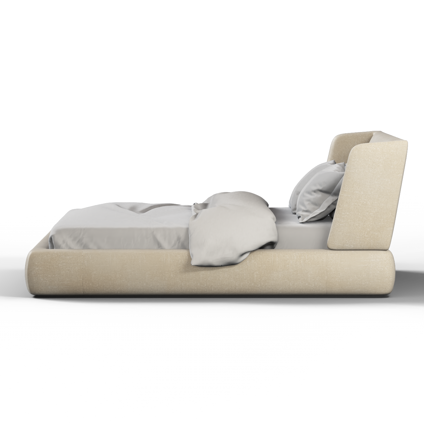Valentina bed in Boucle Hevia Fabric