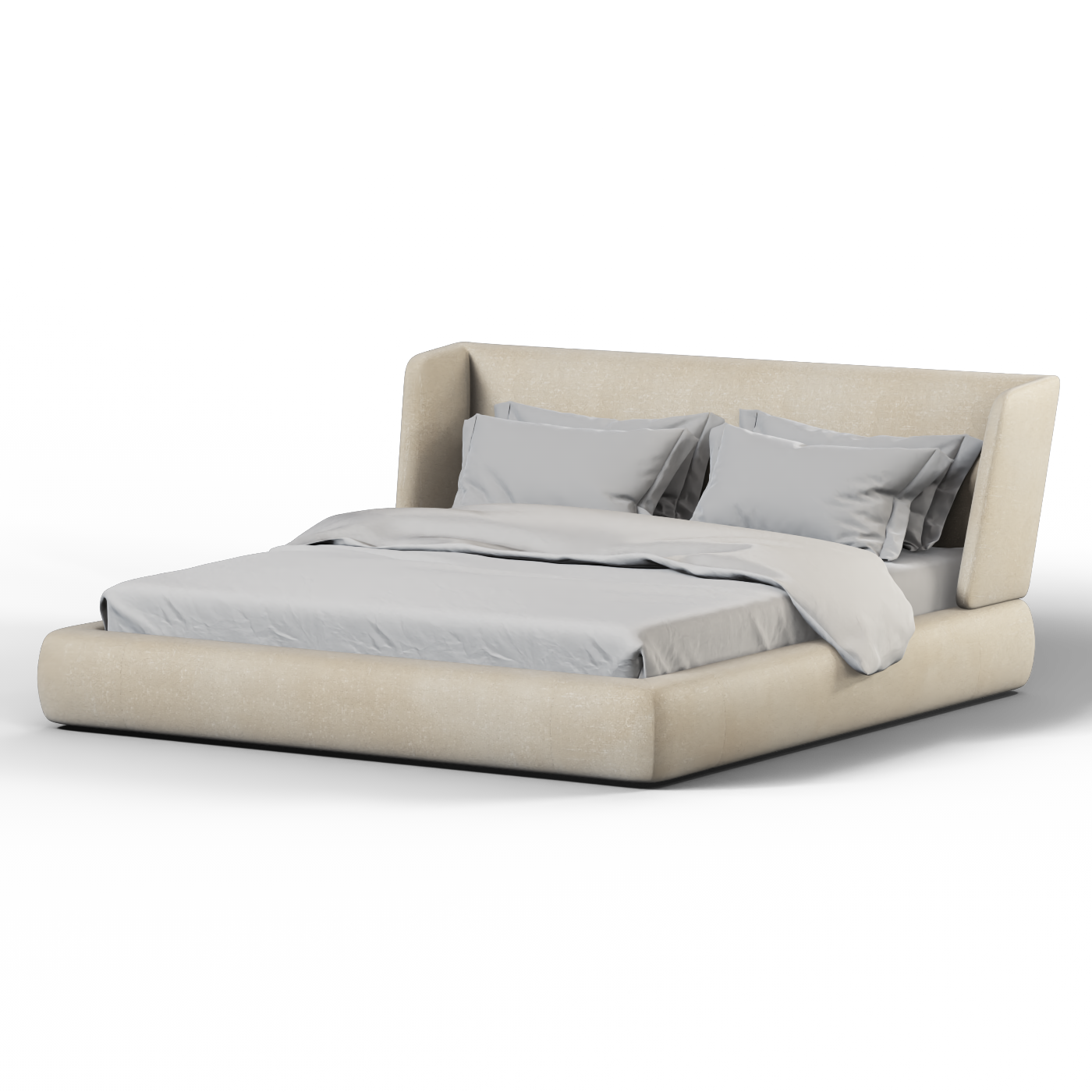 Valentina bed in Boucle Hevia Fabric