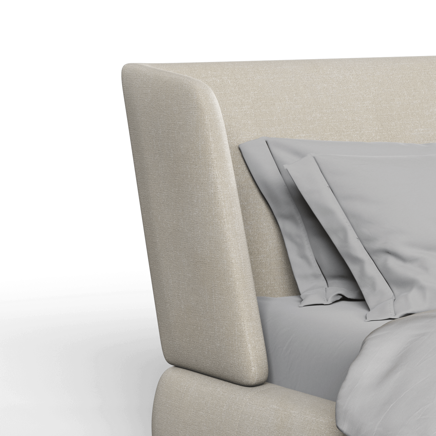 Valentina bed in Boucle Hevia Fabric