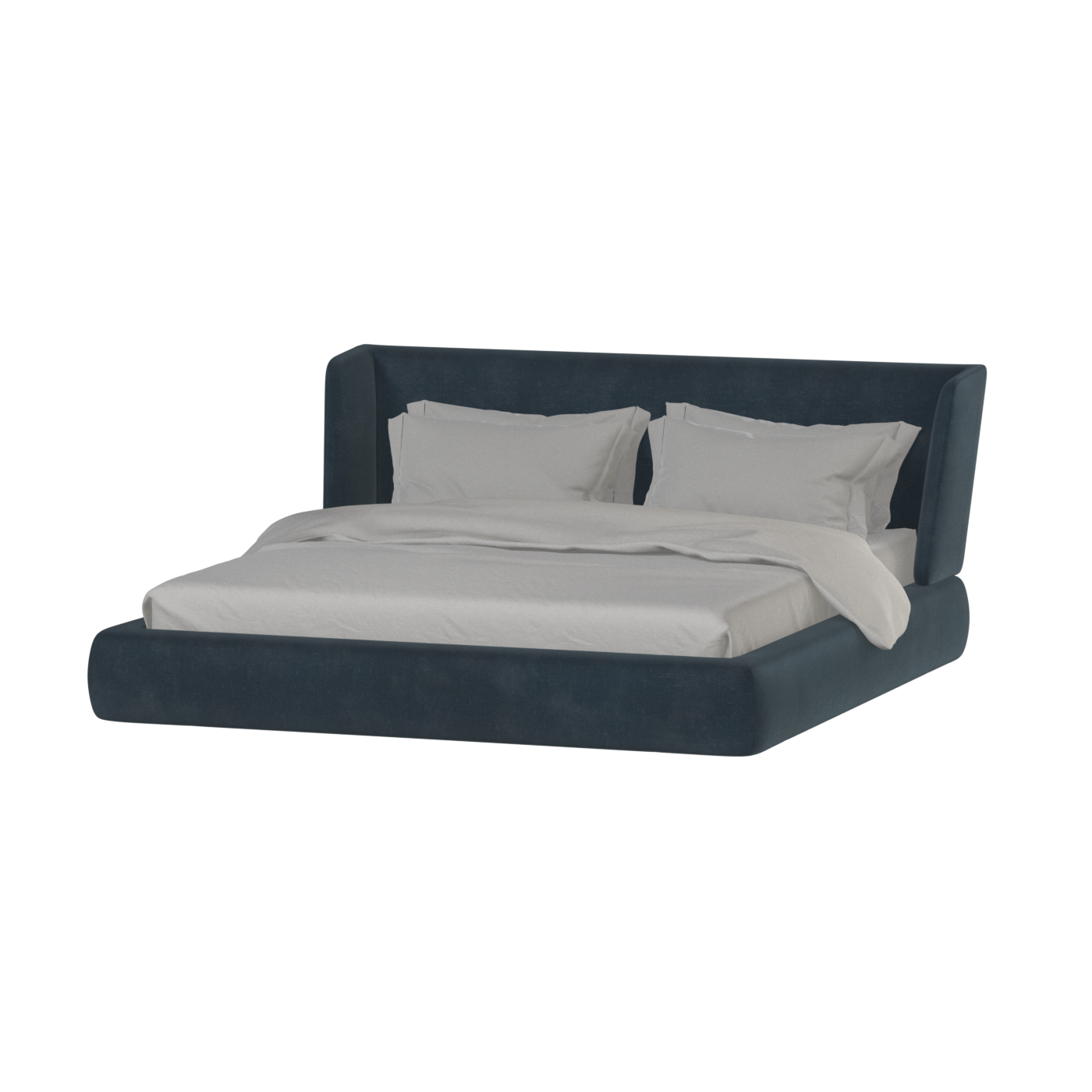 Valentina bed in Boucle Hevia Fabric